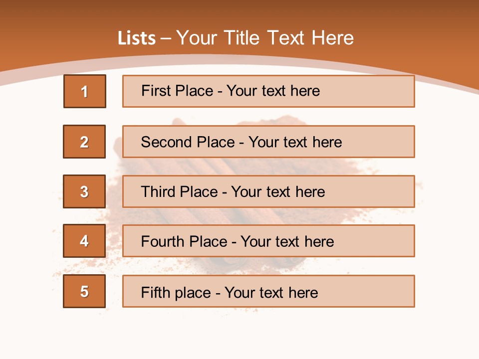 Cinnamon Brown Food PowerPoint Template