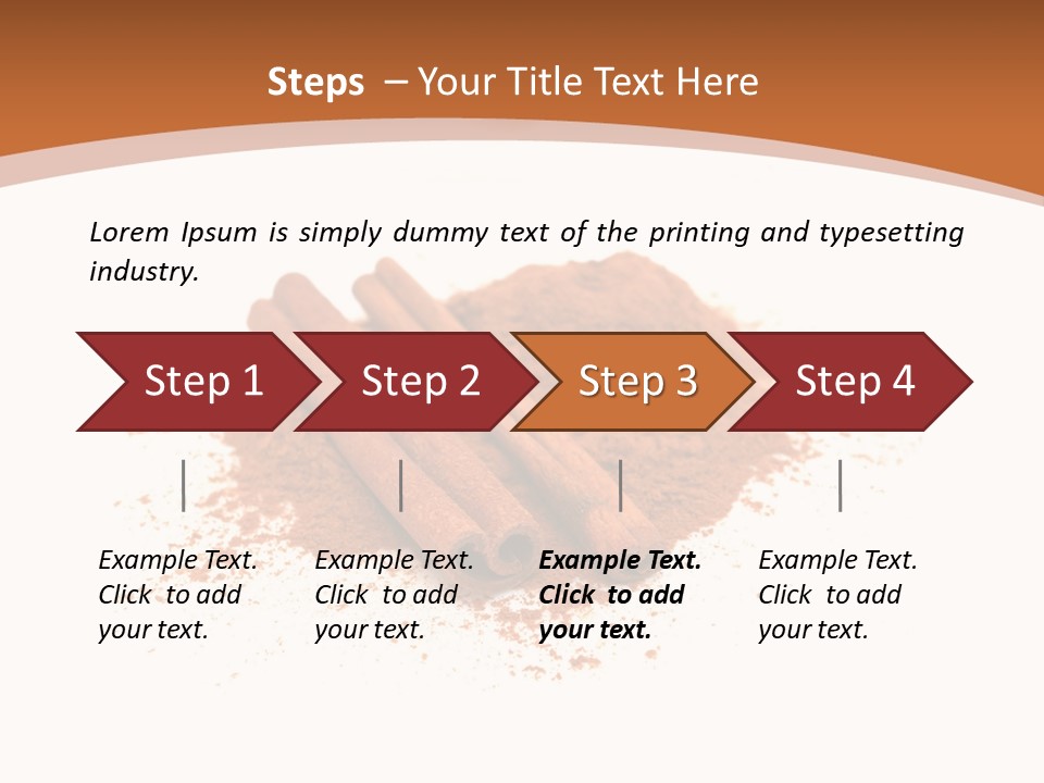 Cinnamon Brown Food PowerPoint Template