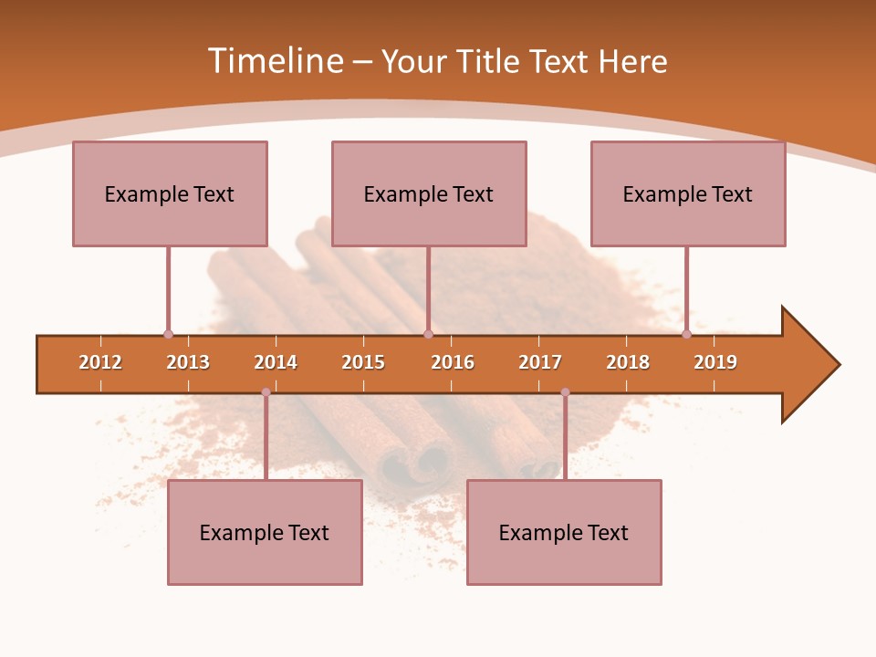 Cinnamon Brown Food PowerPoint Template