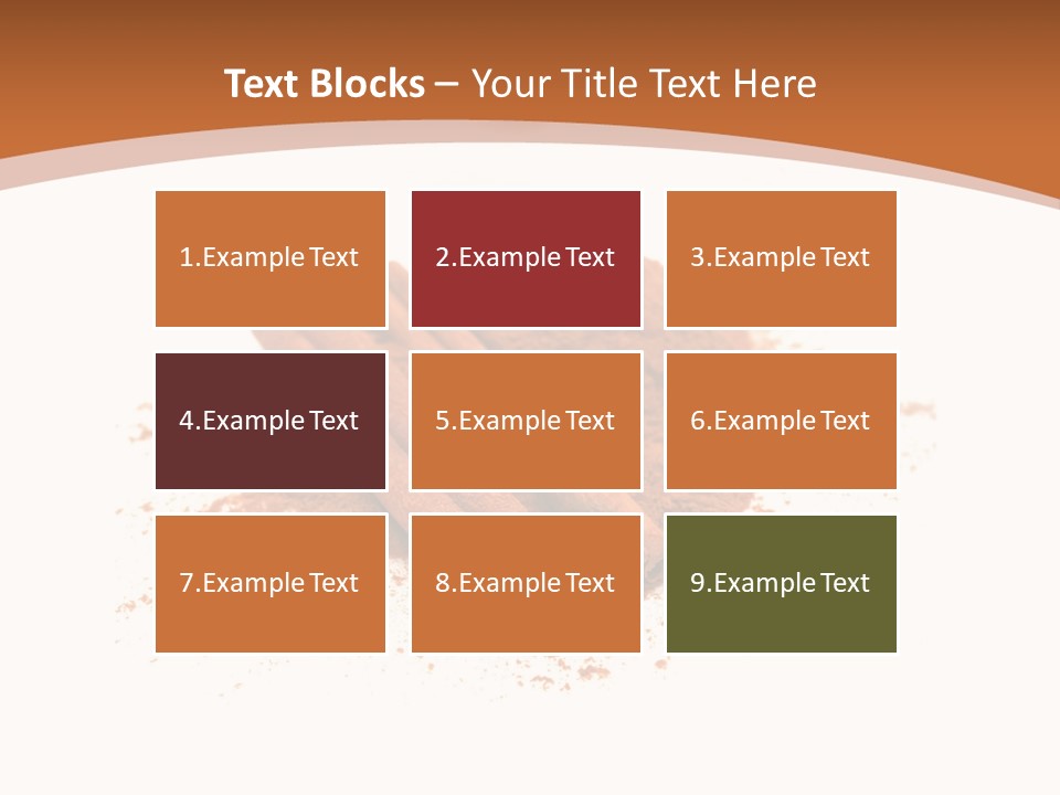 Cinnamon Brown Food PowerPoint Template
