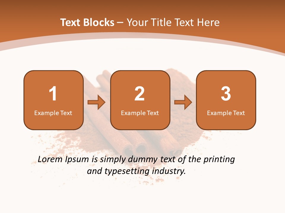 Cinnamon Brown Food PowerPoint Template