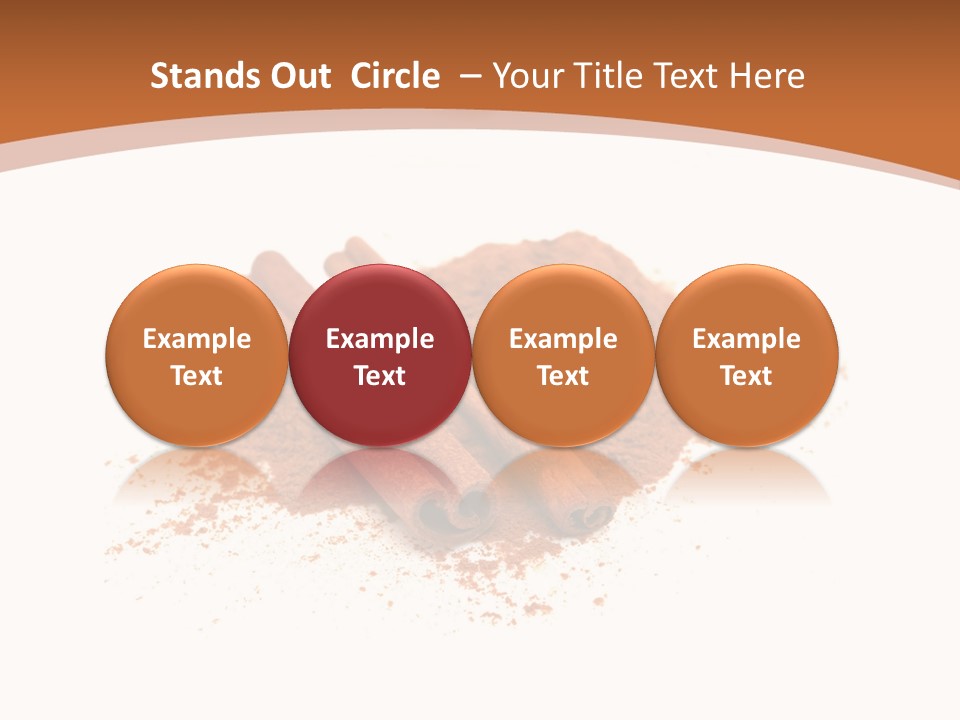 Cinnamon Brown Food PowerPoint Template