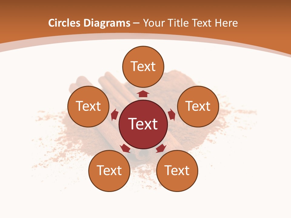 Cinnamon Brown Food PowerPoint Template