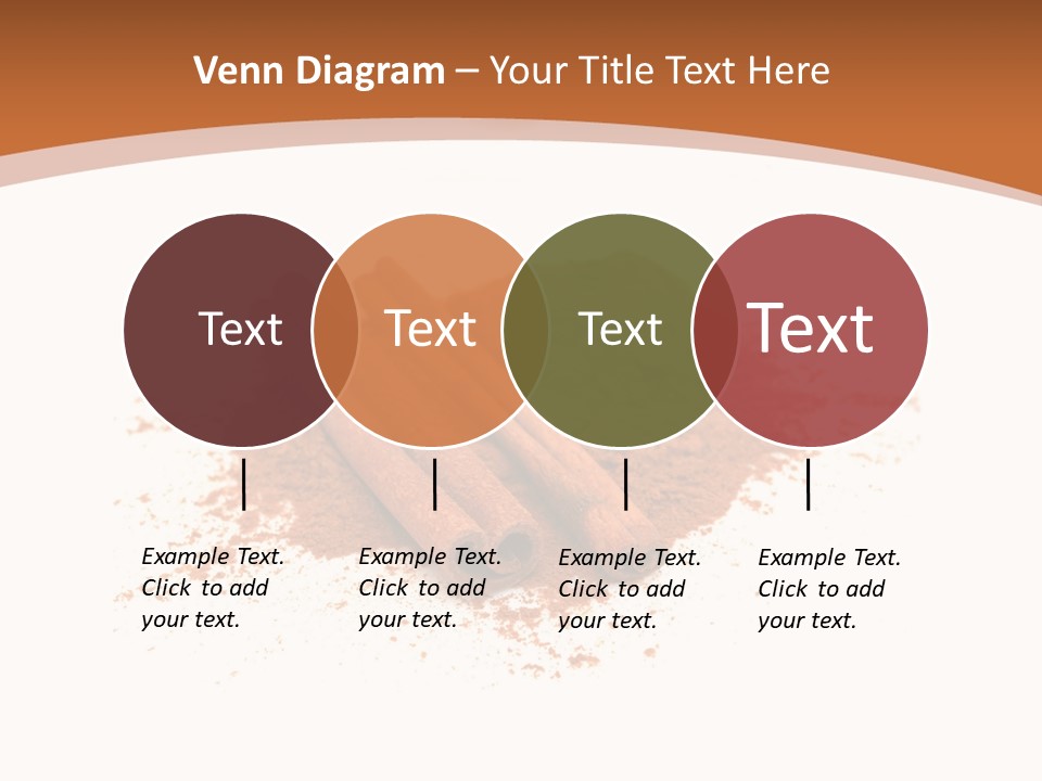 Cinnamon Brown Food PowerPoint Template