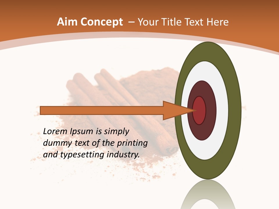 Cinnamon Brown Food PowerPoint Template
