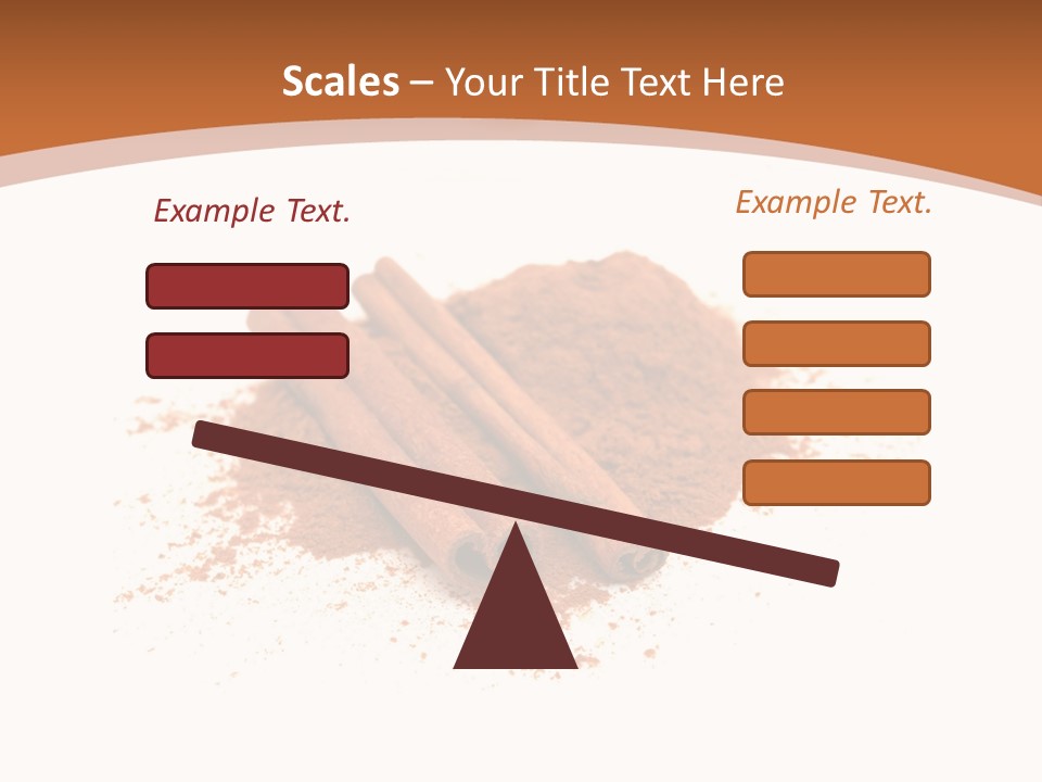 Cinnamon Brown Food PowerPoint Template