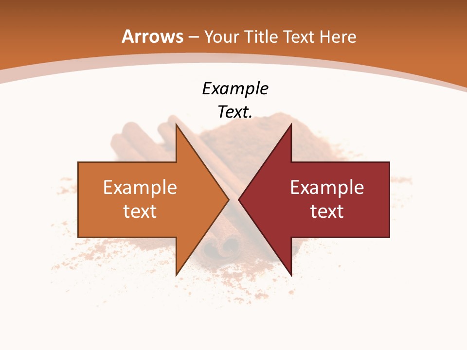 Cinnamon Brown Food PowerPoint Template