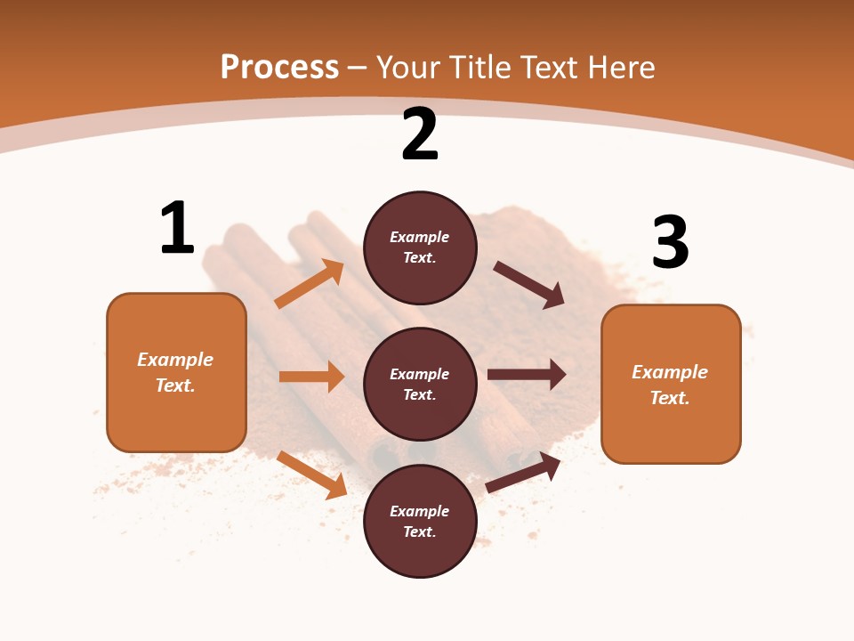 Cinnamon Brown Food PowerPoint Template