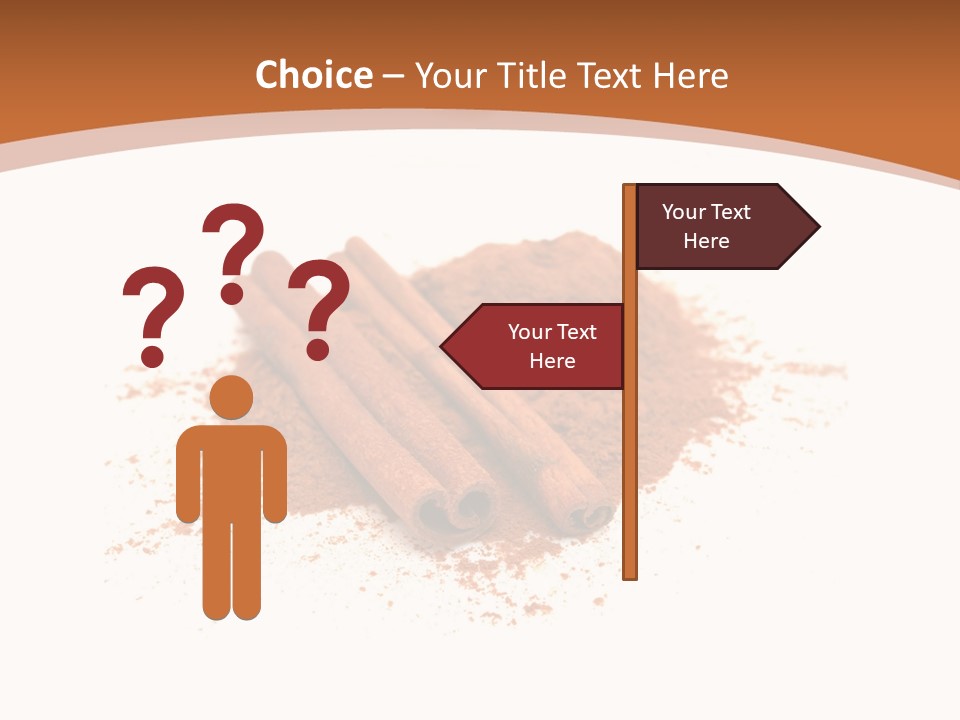 Cinnamon Brown Food PowerPoint Template