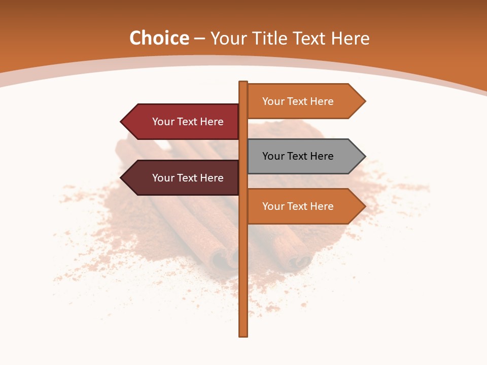 Cinnamon Brown Food PowerPoint Template