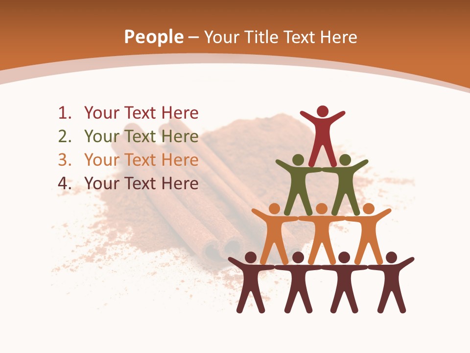 Cinnamon Brown Food PowerPoint Template