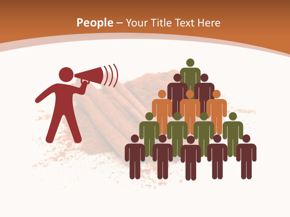 Cinnamon Brown Food PowerPoint Template