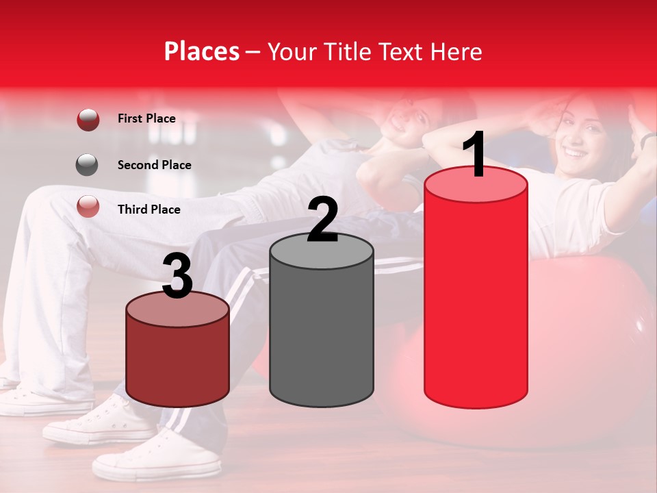 Sport Girl Slim PowerPoint Template