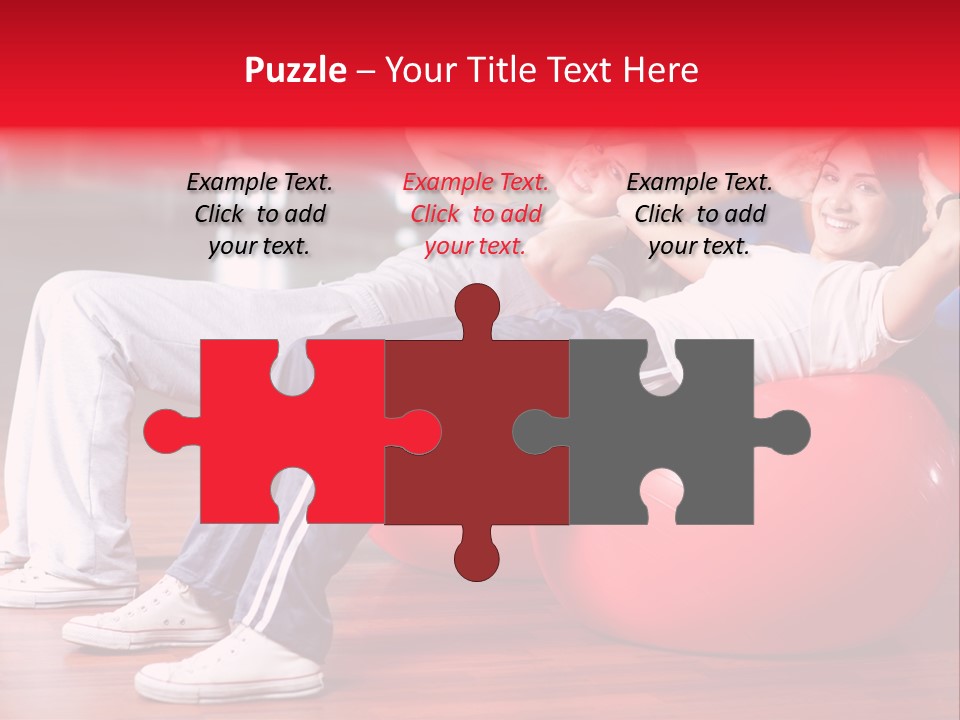 Sport Girl Slim PowerPoint Template