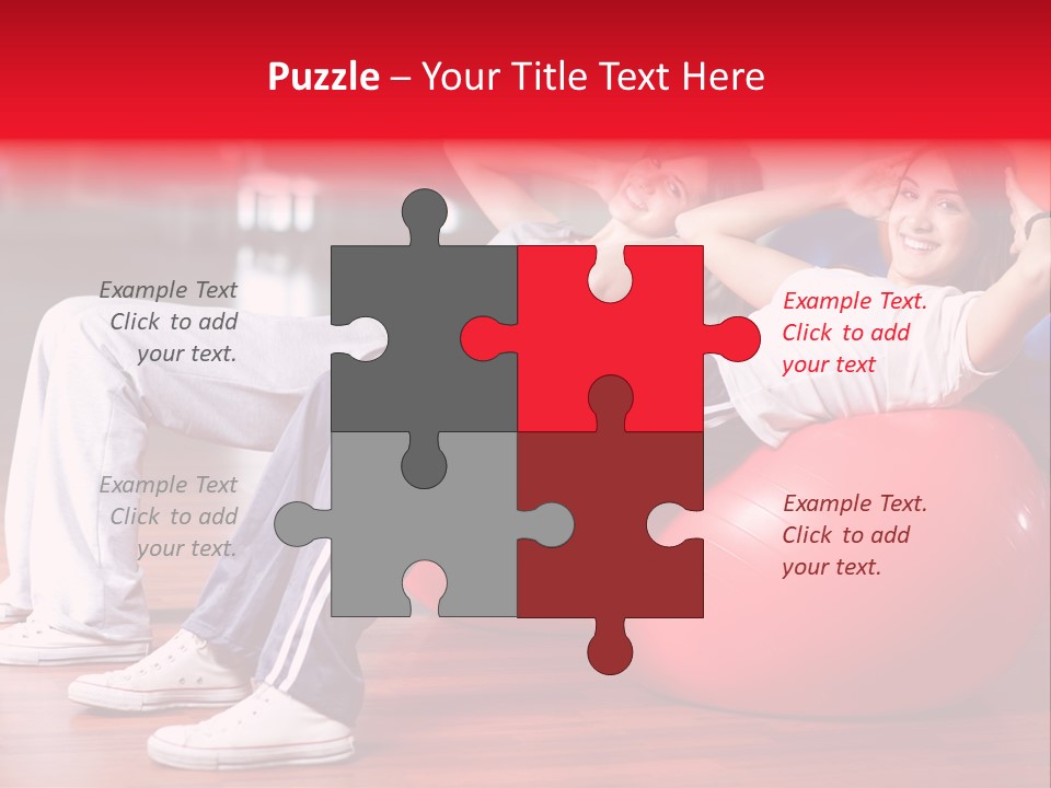 Sport Girl Slim PowerPoint Template