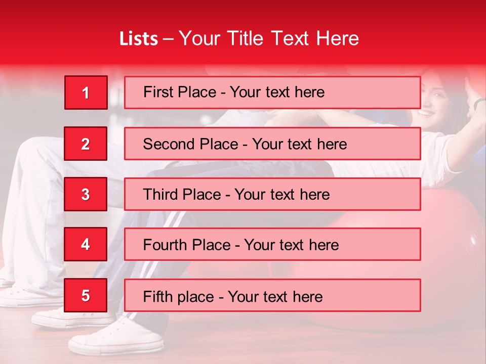 Sport Girl Slim PowerPoint Template