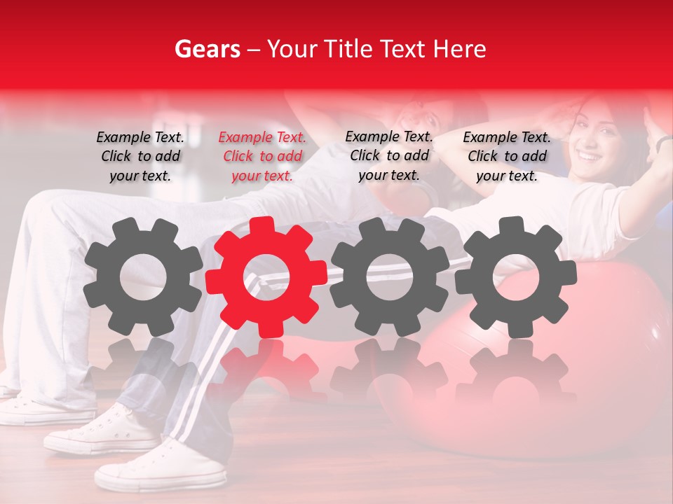 Sport Girl Slim PowerPoint Template