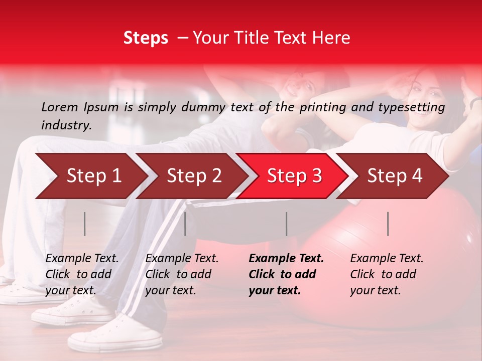 Sport Girl Slim PowerPoint Template