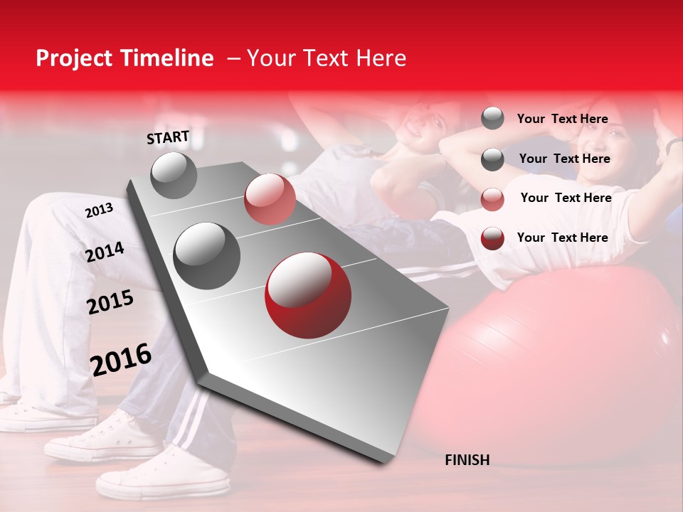 Sport Girl Slim PowerPoint Template