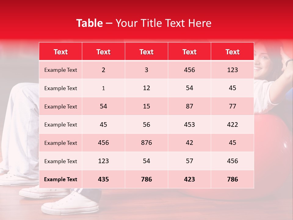 Sport Girl Slim PowerPoint Template