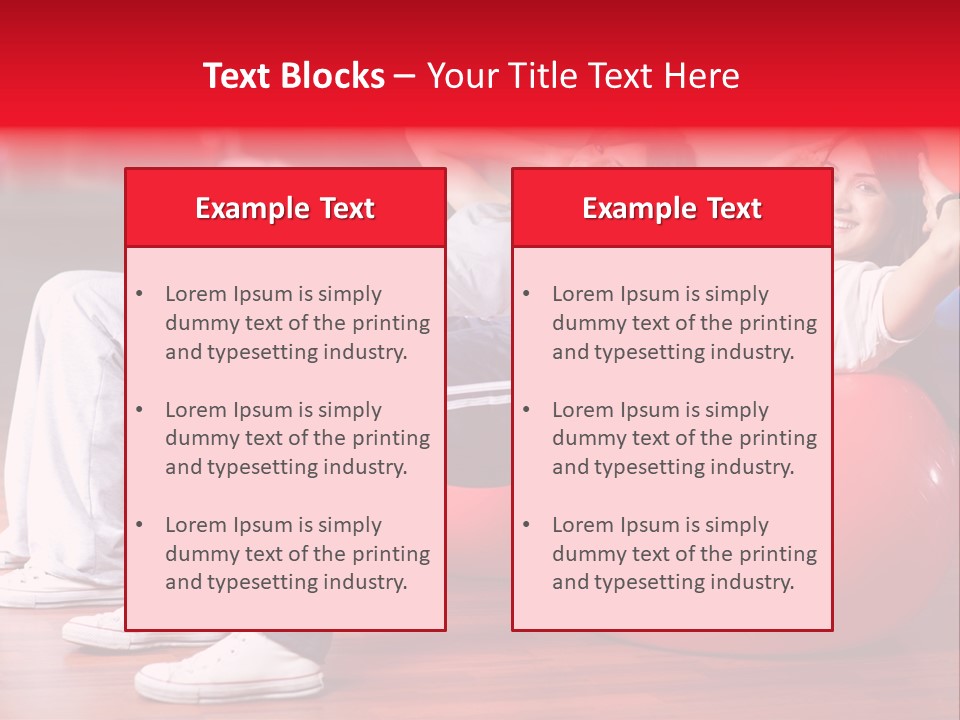 Sport Girl Slim PowerPoint Template