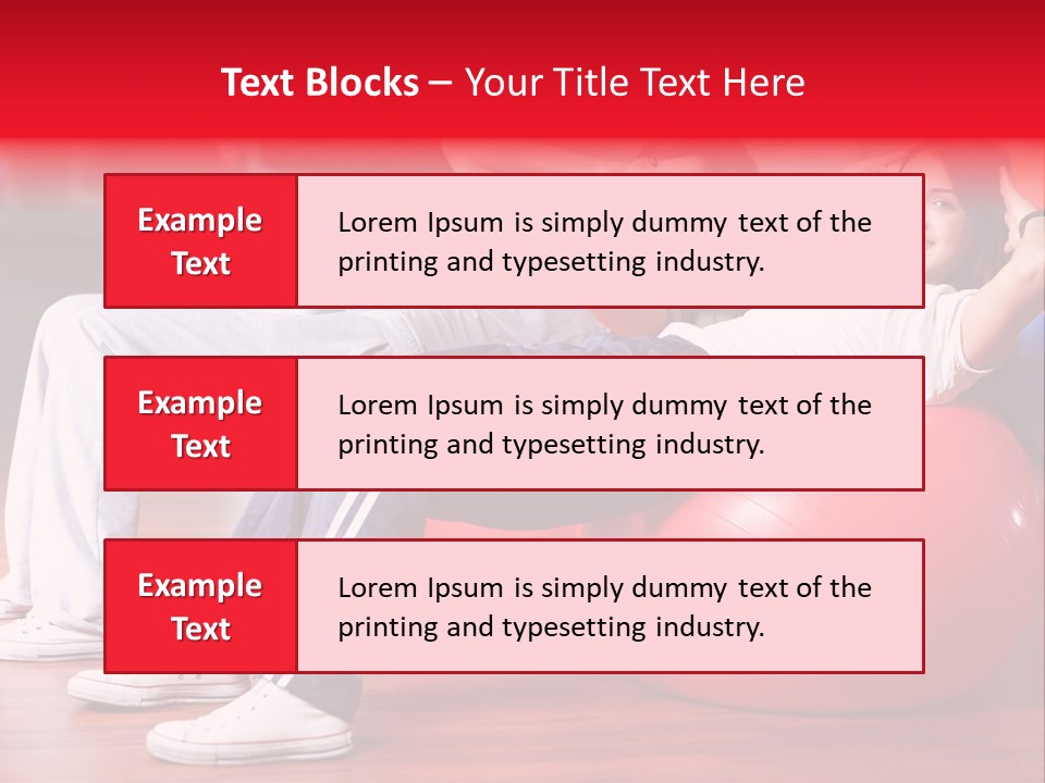 Sport Girl Slim PowerPoint Template