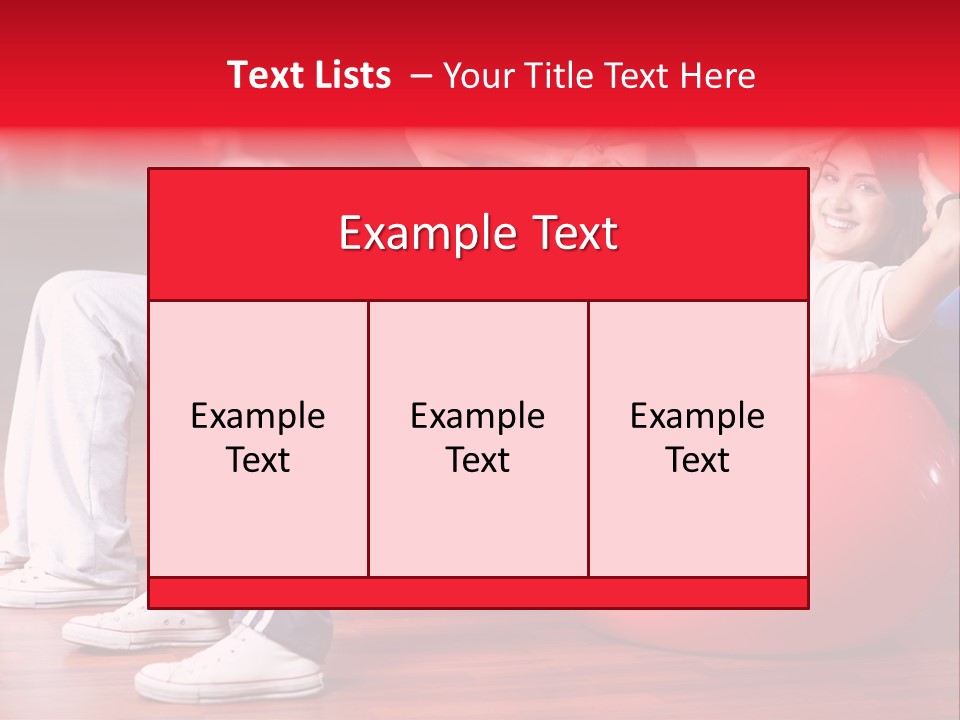 Sport Girl Slim PowerPoint Template