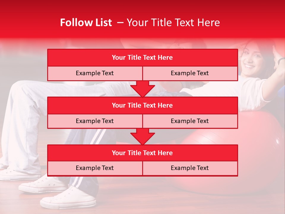 Sport Girl Slim PowerPoint Template