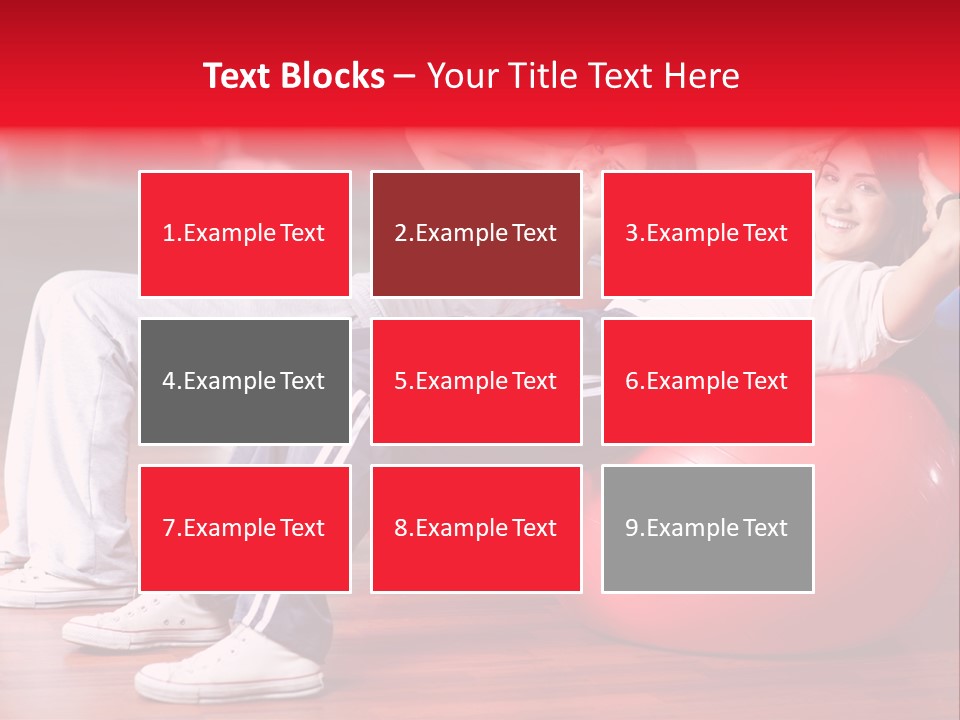 Sport Girl Slim PowerPoint Template