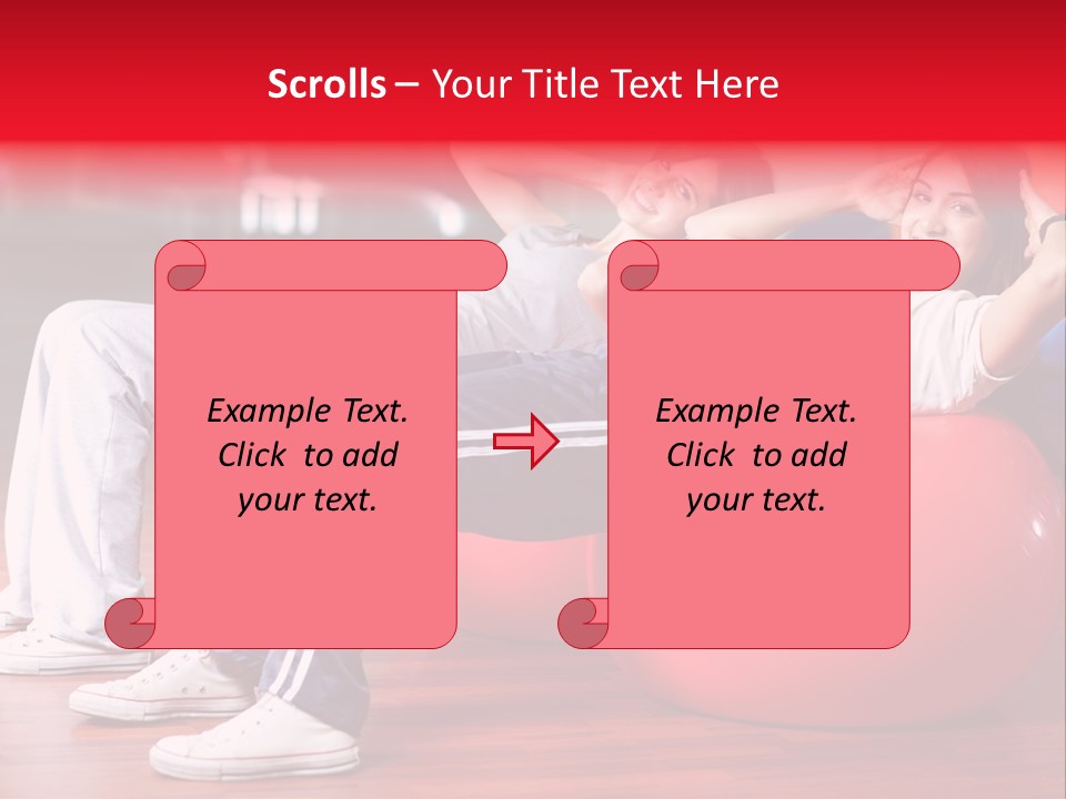 Sport Girl Slim PowerPoint Template