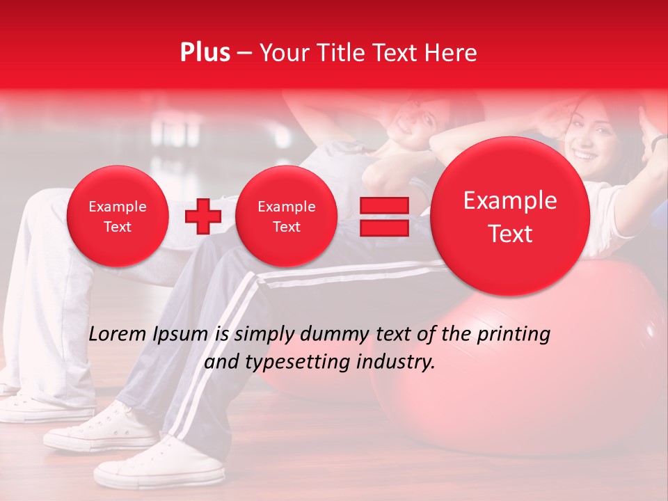 Sport Girl Slim PowerPoint Template