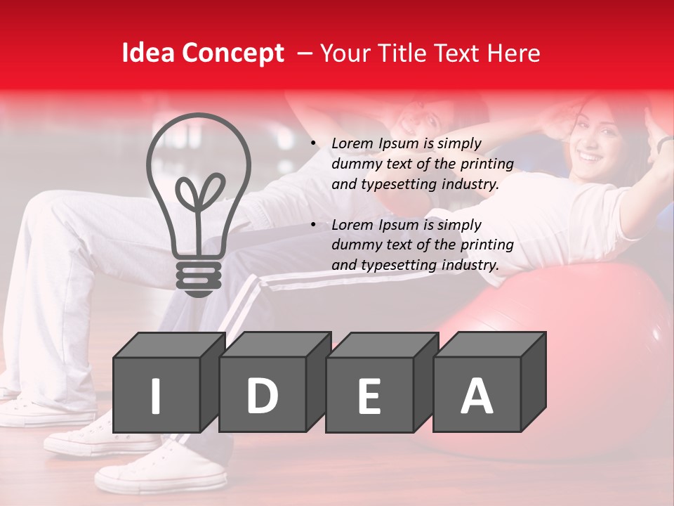 Sport Girl Slim PowerPoint Template