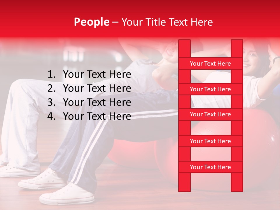 Sport Girl Slim PowerPoint Template