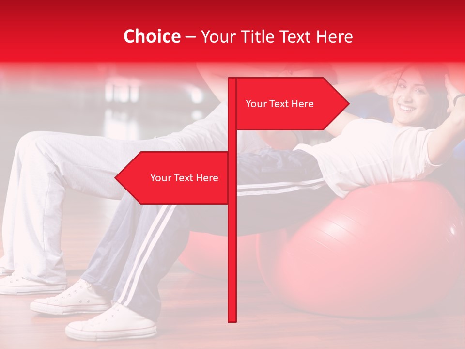 Sport Girl Slim PowerPoint Template