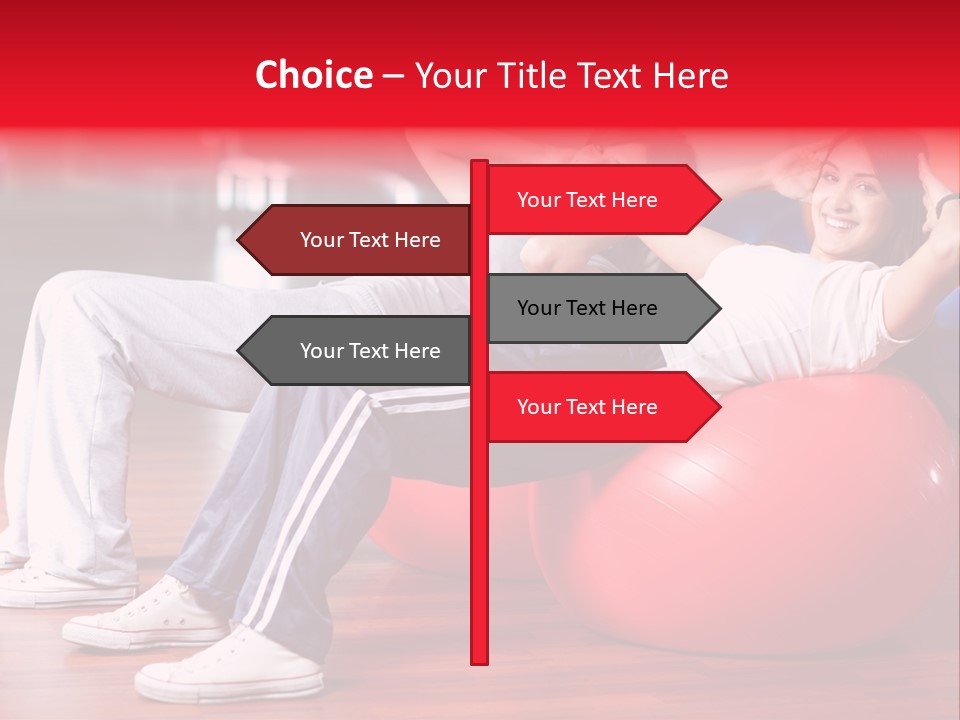 Sport Girl Slim PowerPoint Template