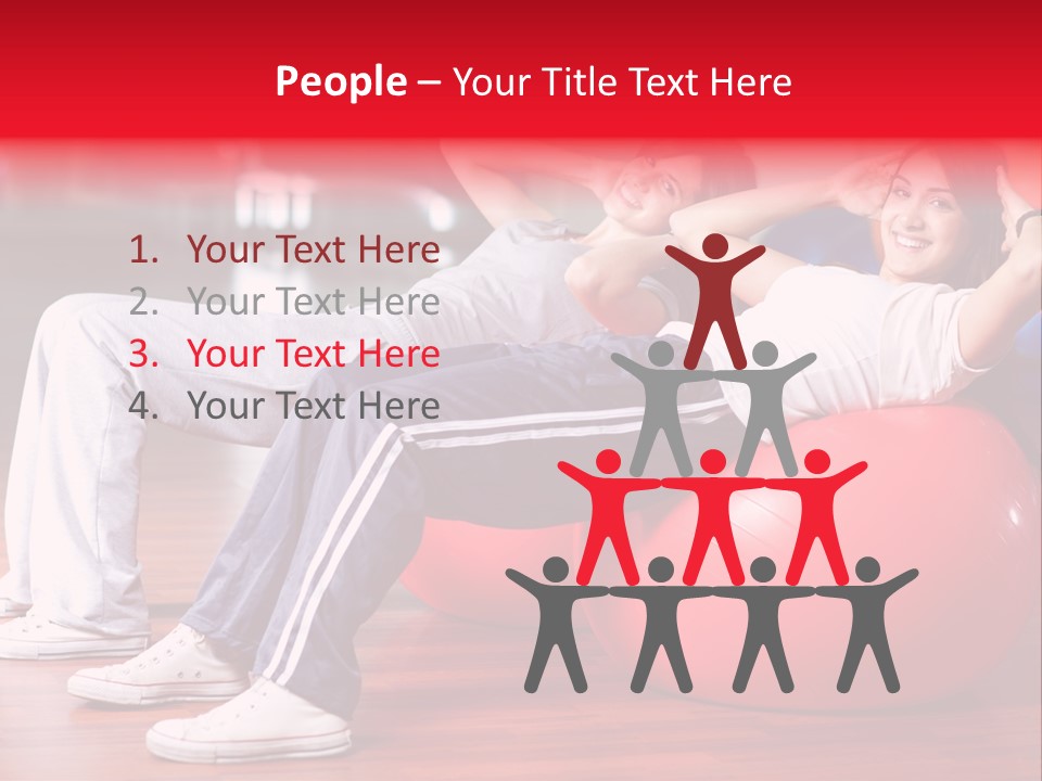 Sport Girl Slim PowerPoint Template