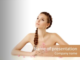 Businesswomen White Concept PowerPoint Template