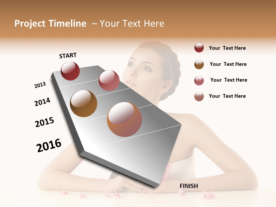 Businesswomen White Concept PowerPoint Template