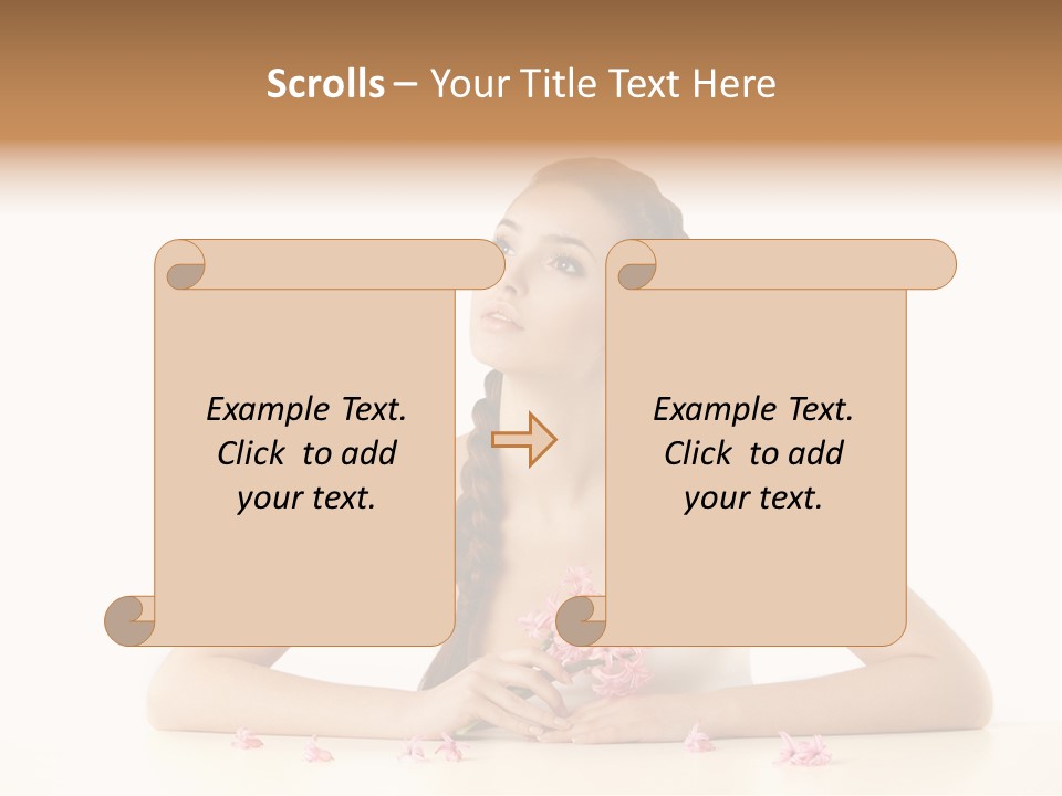 Businesswomen White Concept PowerPoint Template