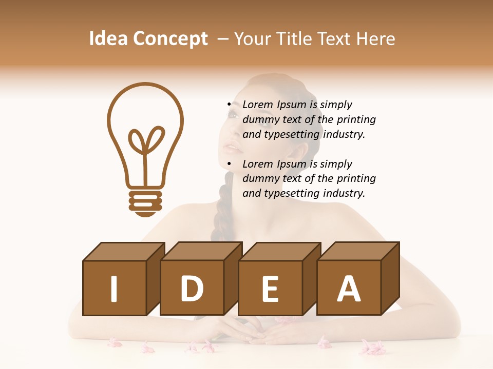 Businesswomen White Concept PowerPoint Template