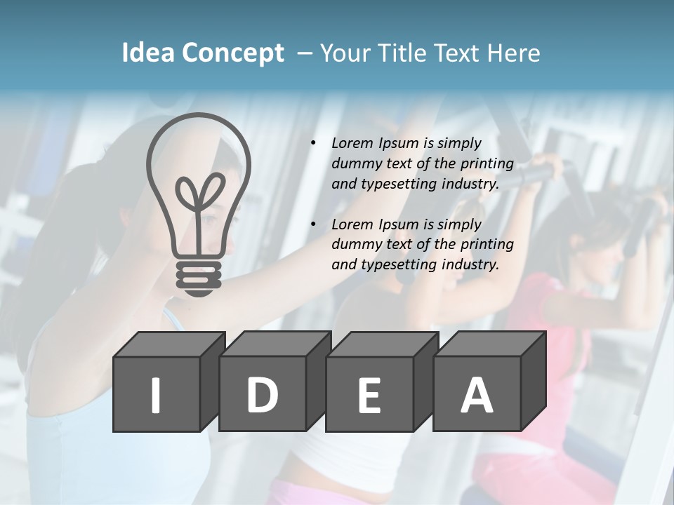 Person Healthy Train PowerPoint Template