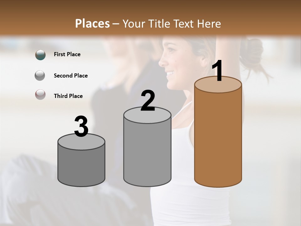 Fit Girls Person PowerPoint Template