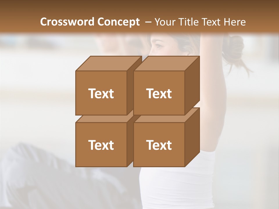 Fit Girls Person PowerPoint Template