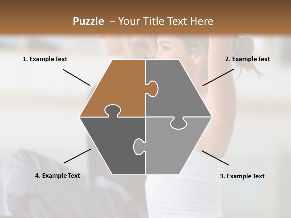 Fit Girls Person PowerPoint Template