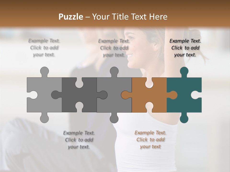 Fit Girls Person PowerPoint Template