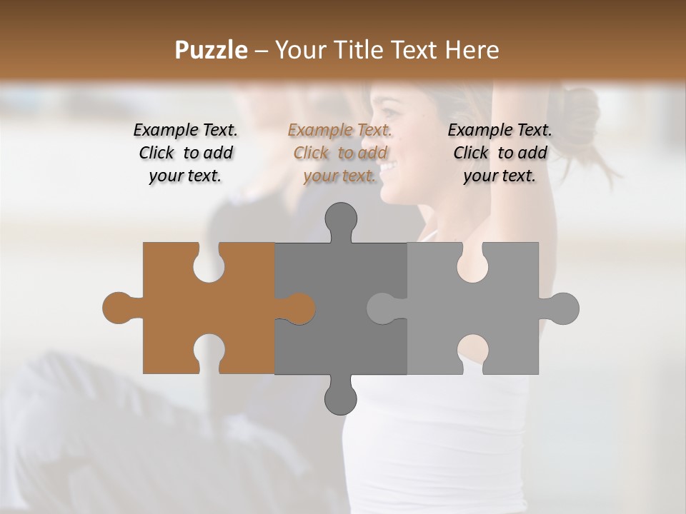 Fit Girls Person PowerPoint Template