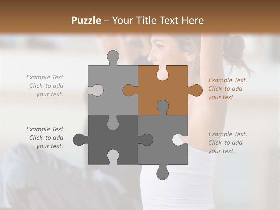 Fit Girls Person PowerPoint Template