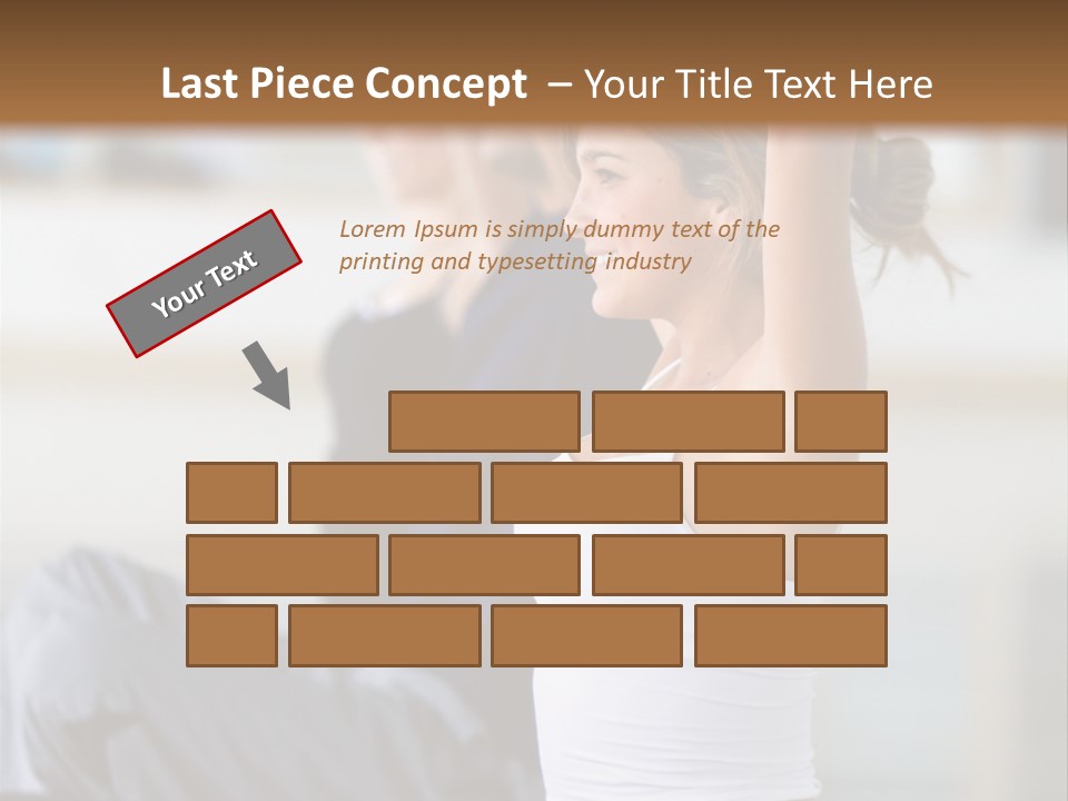 Fit Girls Person PowerPoint Template