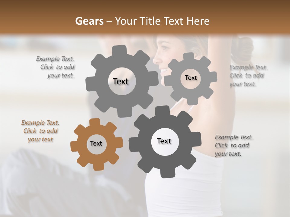 Fit Girls Person PowerPoint Template