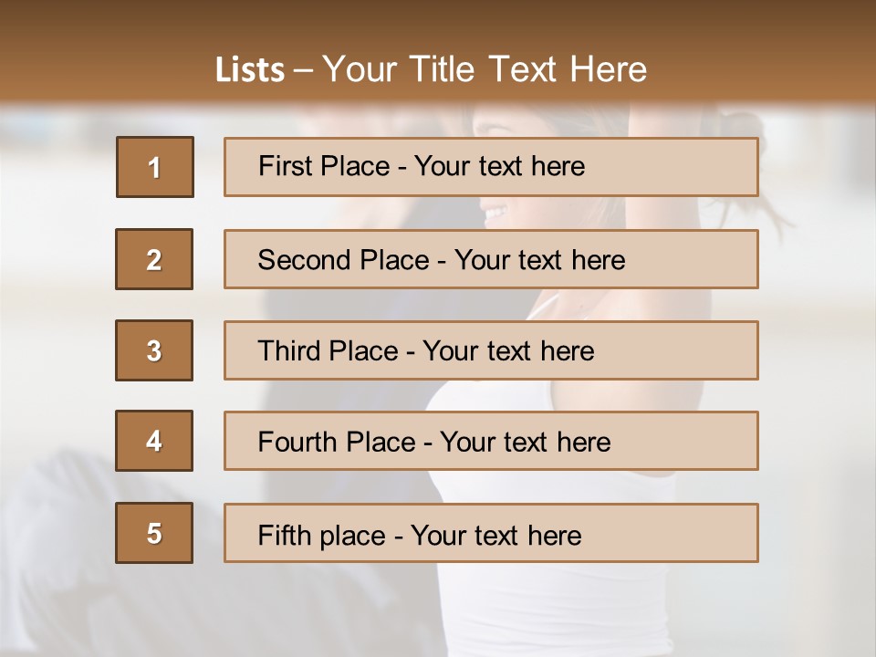 Fit Girls Person PowerPoint Template